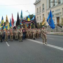Черкаські воїни, волонтери та активісти взяли участь у ході ветеранів на День Незалежності