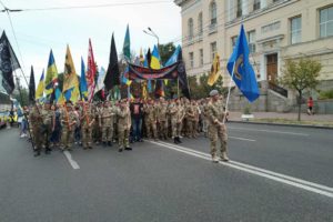 Черкаські воїни, волонтери та активісти взяли участь у ході ветеранів на День Незалежності