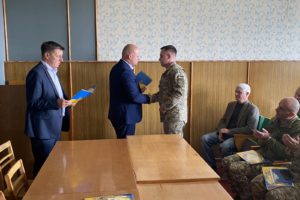 З Днем захисника України привітали військовослужбовців району