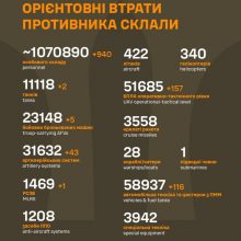 Загальні бойові втрати противника станом на 18 серпня