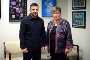 Володимир Зеленський і Крісталіна Георгієва обговорили програми для підтримки фінансової стійкості України