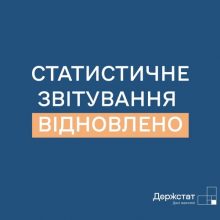 В Україні відновлене подання статистичної та фінансової звітності