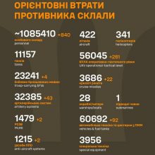 Загальні бойові втрати противника станом на 4 вересня