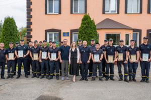 Начальниця Черкаської РВА Валерія Яненко привітала рятувальників із професійним святом