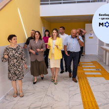 У рамках робочої поїздки до Кам’янської громади Валерія Яненко відвідала одну зі шкіл у громаді