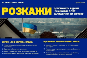 «Розкажи»: як кожен із нас може підтримати українців в окупації