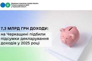 7,3 млрд грн доходу: на Черкащині підбили підсумки декларування доходів у 2025 році