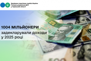 1004 мільйонери задекларували доходи у 2025 році