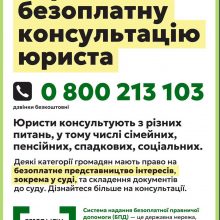 Безоплатні правничі послуги від системи надання безоплатної правничої допомоги