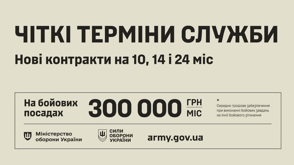 Нові мотиваційні контракти в Силах оборони України