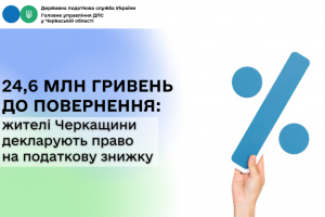 24,6 млн грн до повернення: жителі Черкащини декларують право на податкову знижку